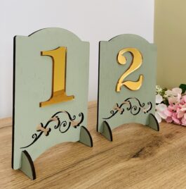Set numere pentru masă 1-15 (lemn și acril)